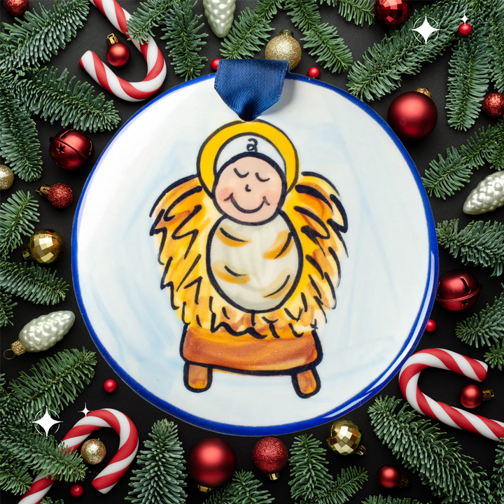 Baby In Manger Ornament