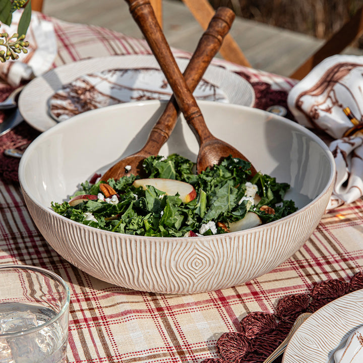 Juliska Blenheim Oak 12" Serving Bowl - Whitewash