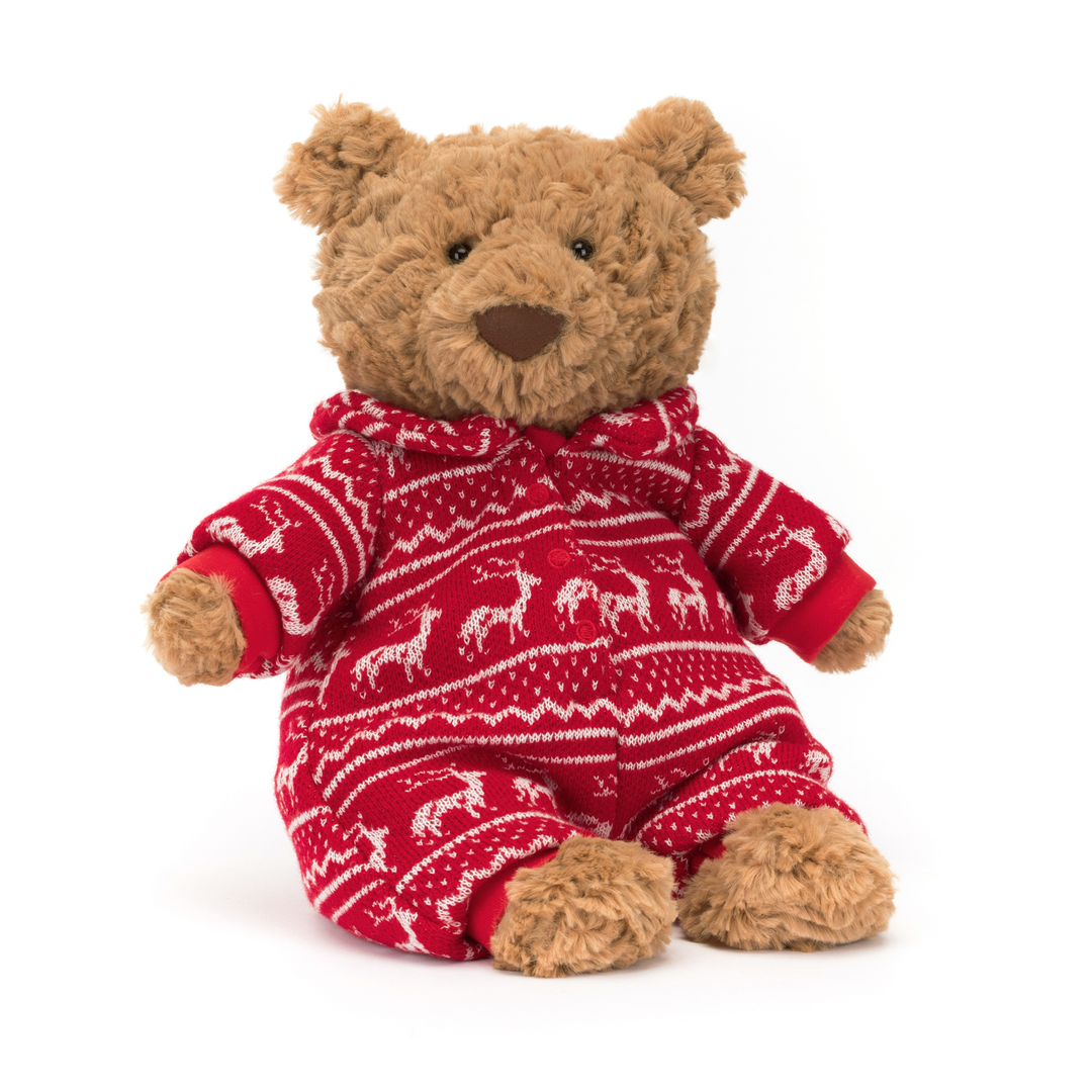 Bartholomew Bear In Winter Pajamas