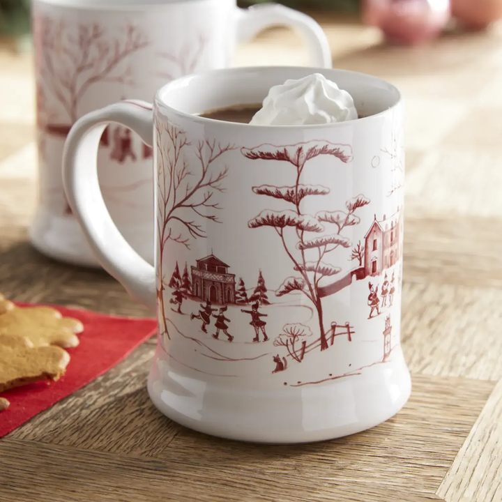 Juliska Winter Frolic Mr. & Mrs. Claus Mug - Ruby