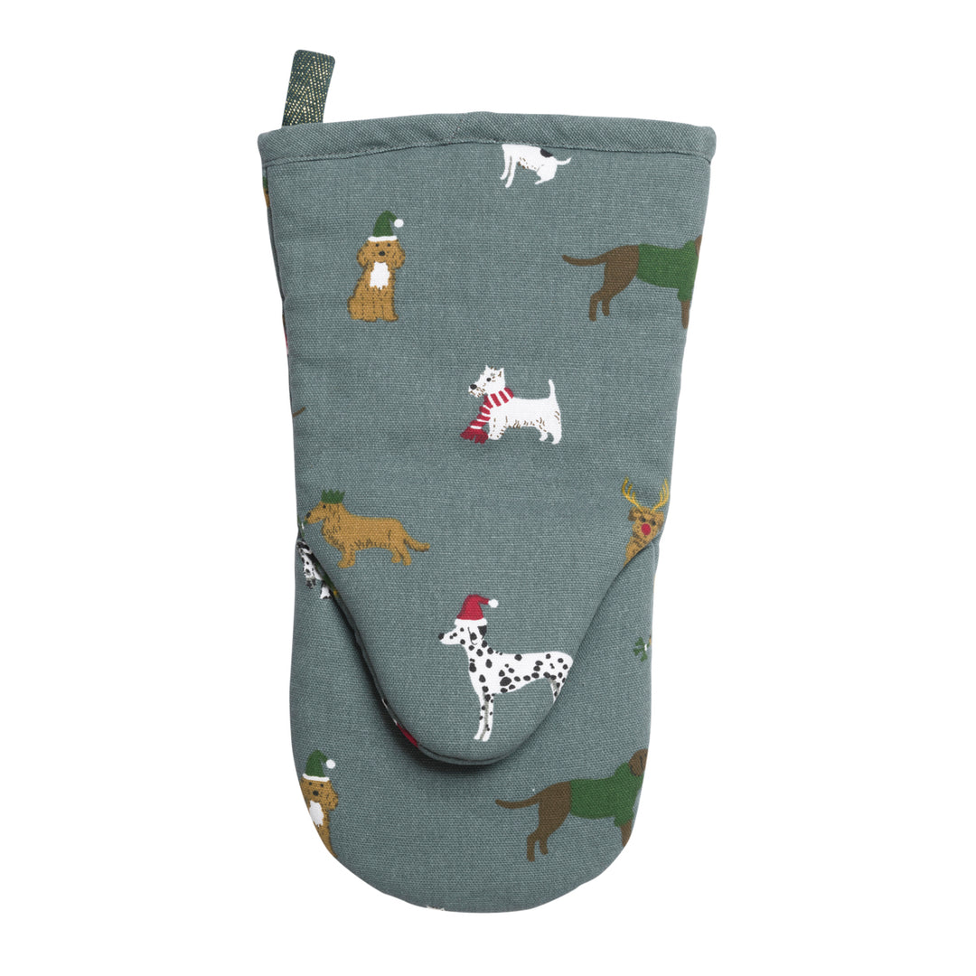 Christmas Dogs Oven Mitt