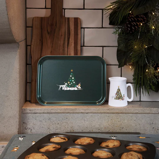 Christmas Dogs Serving Tray Small