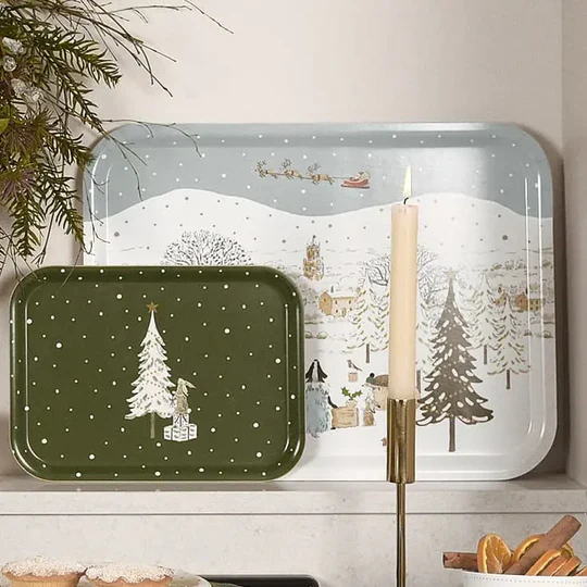 Festive Forest Serving Tray Large