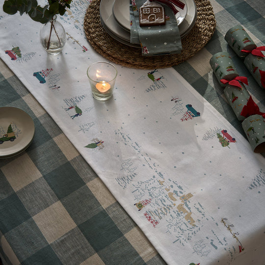 Home For Christmas Table Runner 14" x 110"