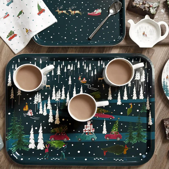 Home For Christmas Serving Tray Large