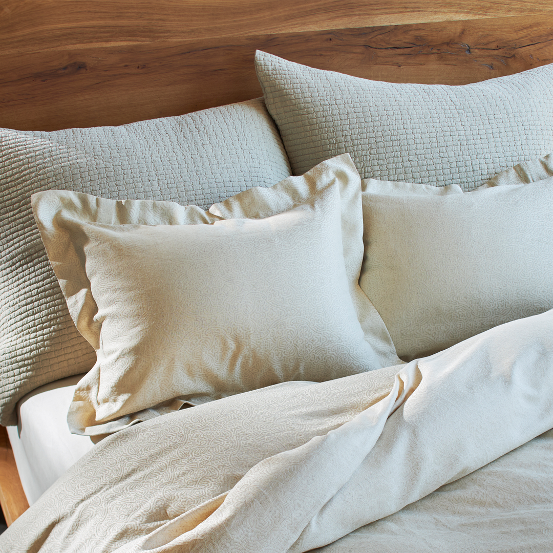 Kara Cotton Linen Pillow Shams by the Purists