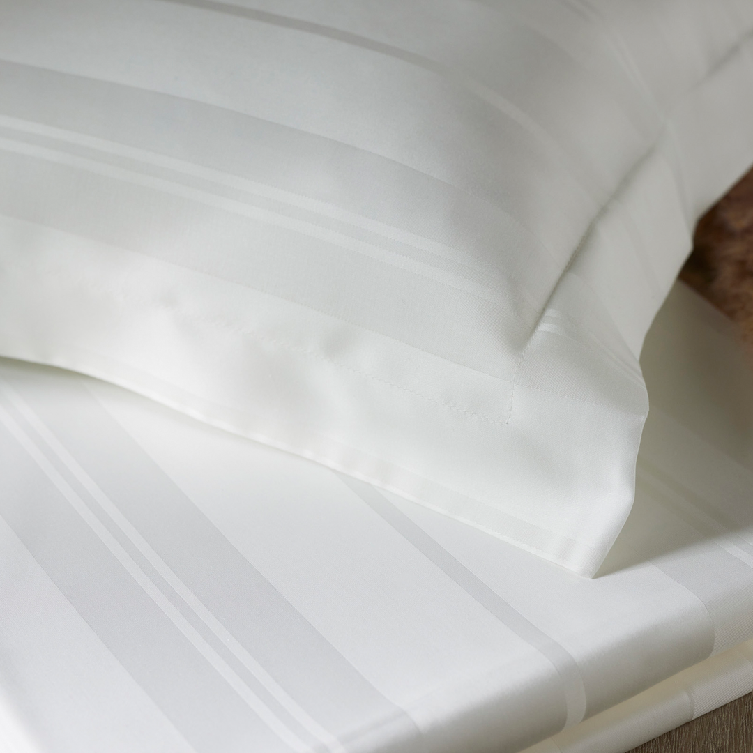 Legna Lucca Stripe Pillow Shams in Cloud