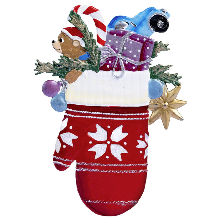 Christmas Mitten Pewter Ornament