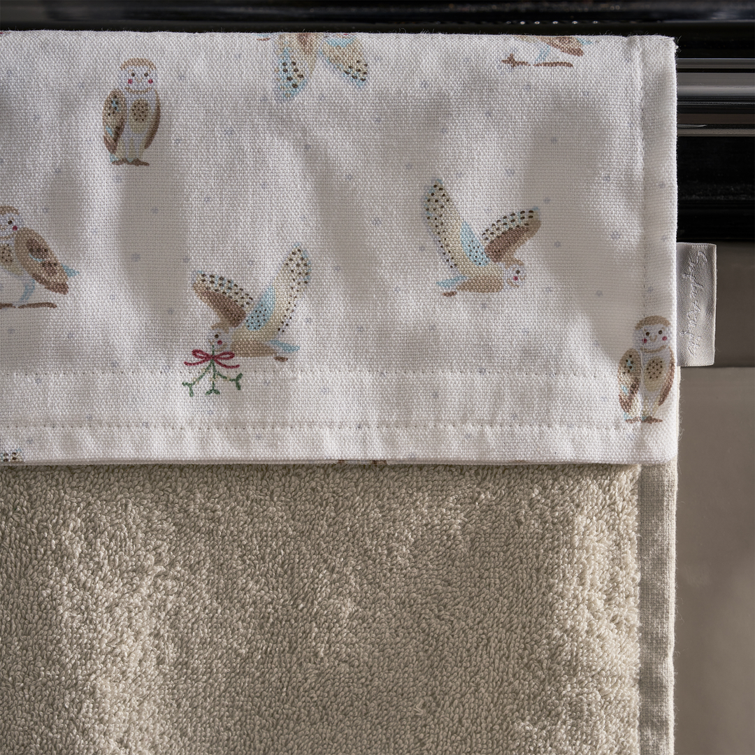 Snowy Owls Roller Hand Towel