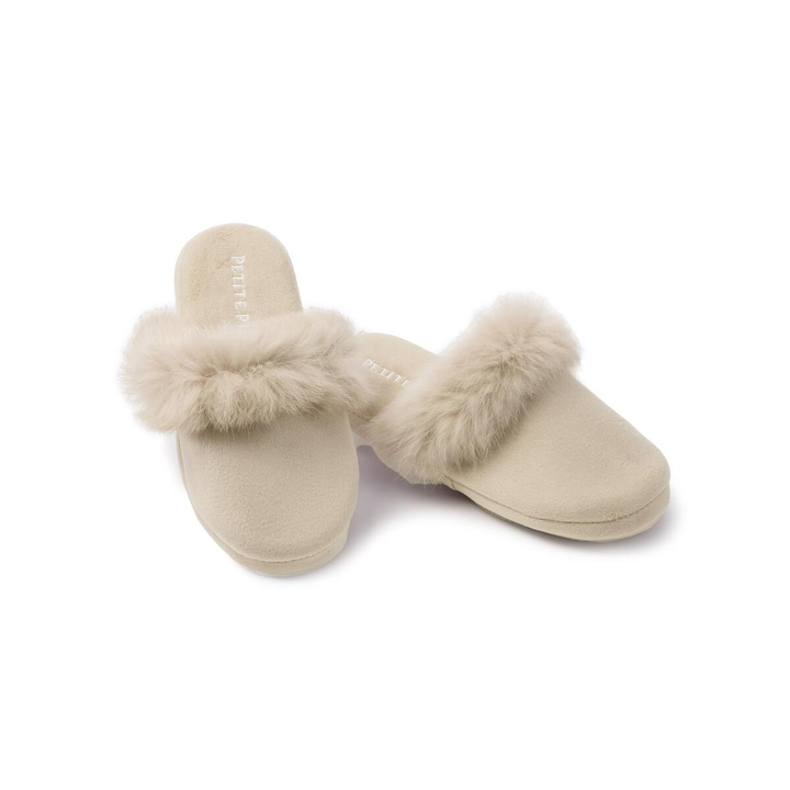 Women's Faux Fur Trim Slipper