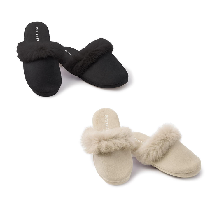 Women's Faux Fur Trim Slipper