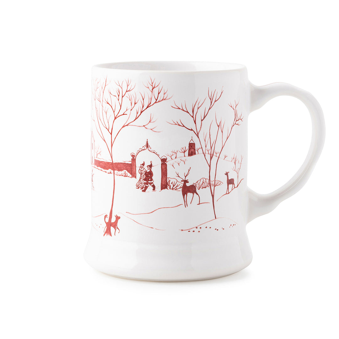 Juliska Winter Frolic Mr. & Mrs. Claus Mug - Ruby