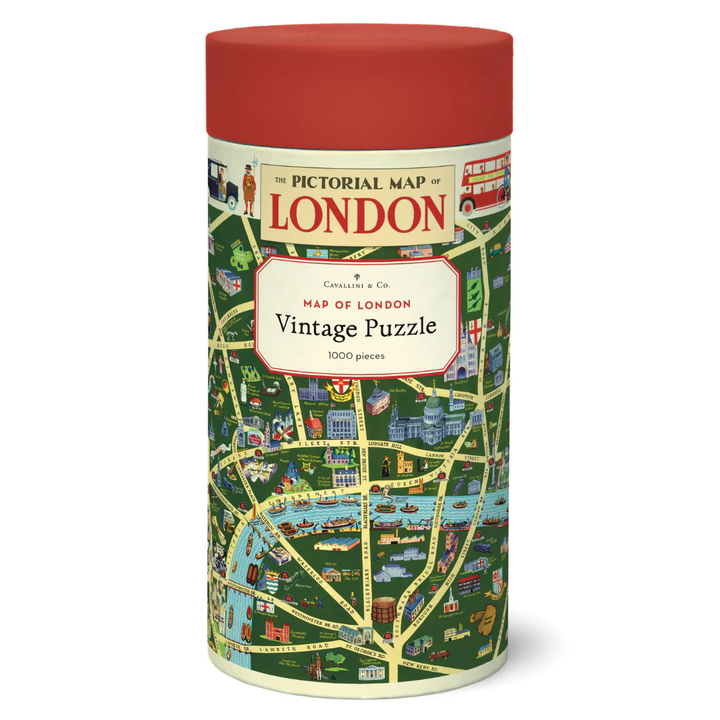 Vintage London Map 1000 Piece Puzzle