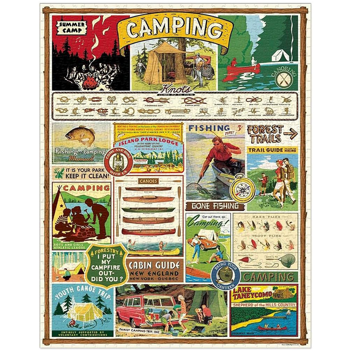 Vintage Camping 1000 Piece Puzzle