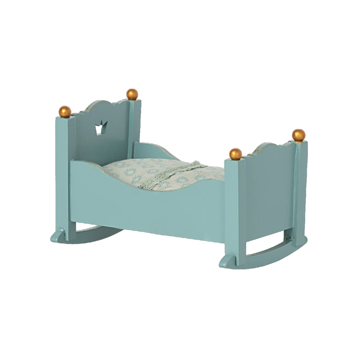 Maileg - Baby Mouse Cradle Blue