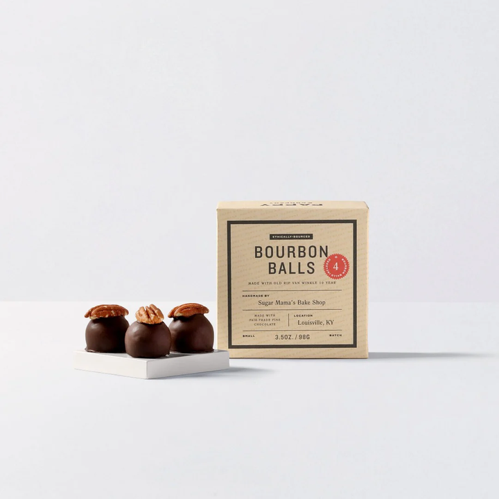 Pappy & Company Handmade Bourbon Balls (Pack of 4)