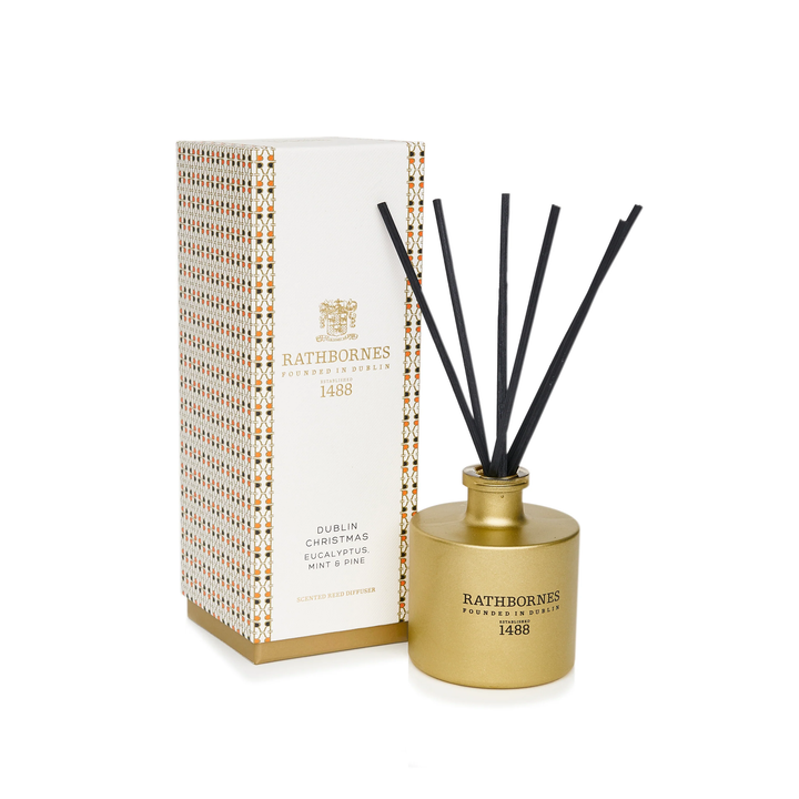 Rathbornes Dublin Christmas Scented Reed Diffuser (Eucalyptus, Mint & Pine)