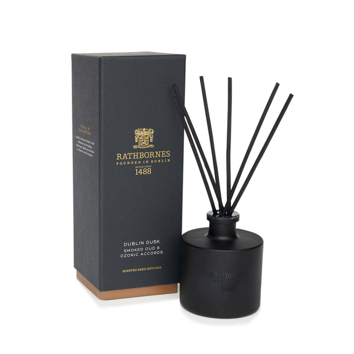 Rathbornes Dublin Dusk Scented Reed Diffuser (Smoked Oud & Ozonic Accords)