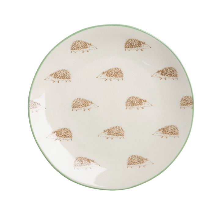 Hedgehogs Stoneware Side Plate Small