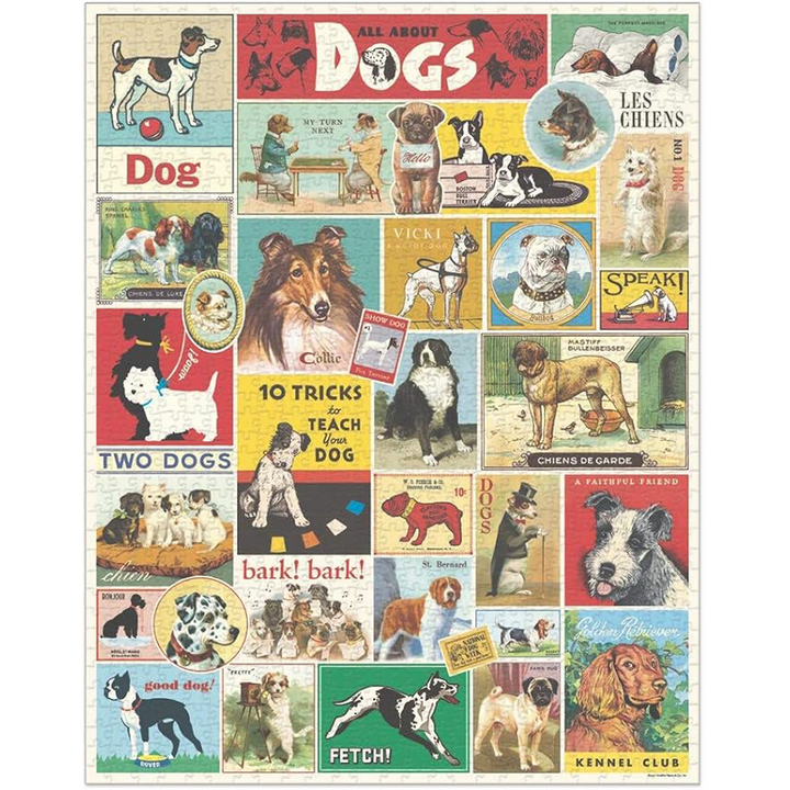 Vintage Dogs 1000 Piece Puzzle