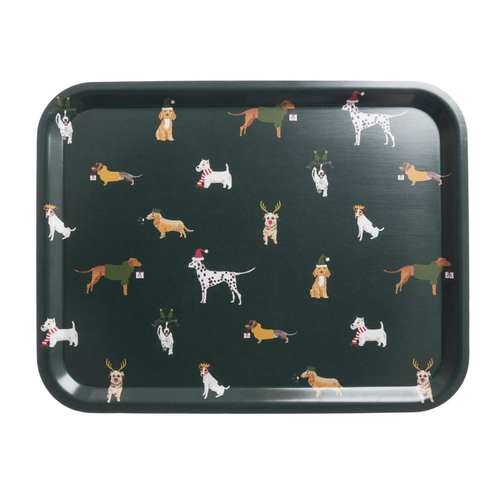 Christmas Dogs Serving Tray Large