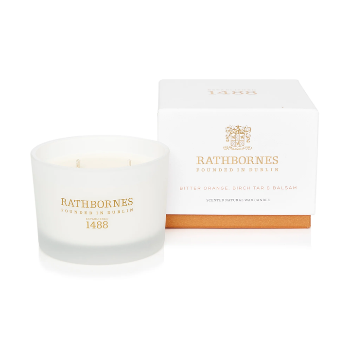 Rathbornes  Bitter Orange, Birch Tar & Balsam Scented Luxury Classic Candle