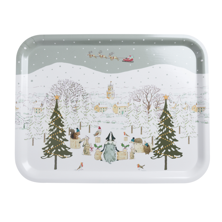 Festive Forest Serving Tray Large