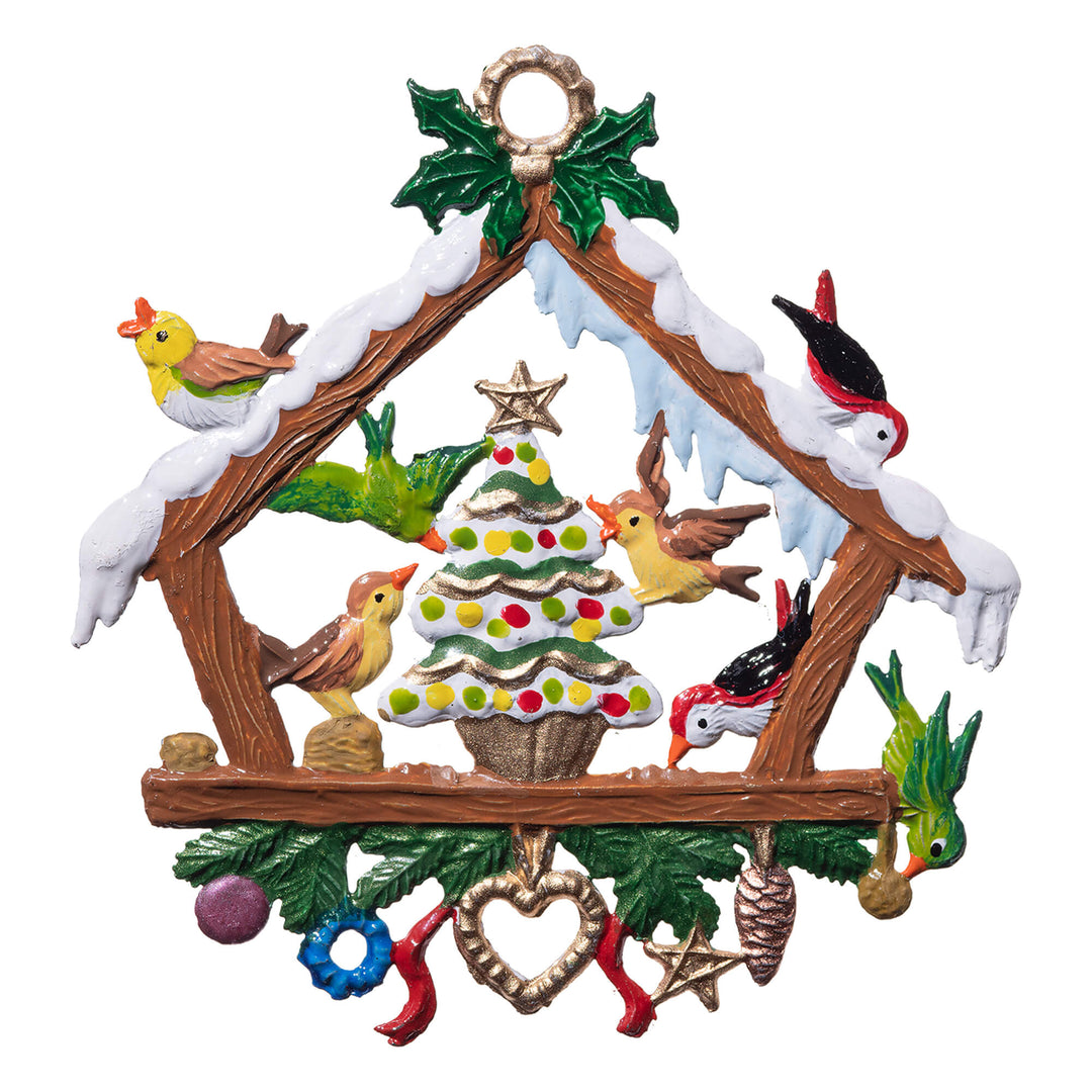 Christmas With The Birds Pewter Ornament