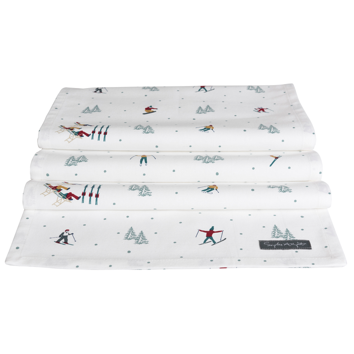 Skiing Table Runner 14" x 110"