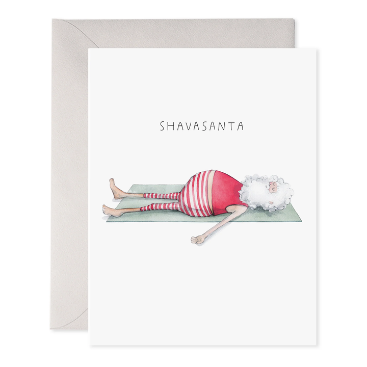 Yoga Santa Shavasanta Card