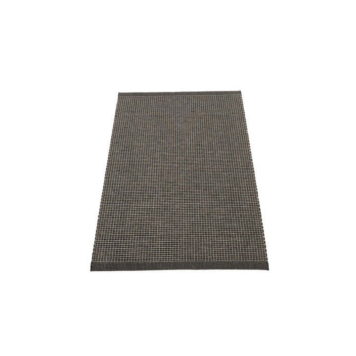 EMM Black-Linen Metallic Rug 2.25' x 4'