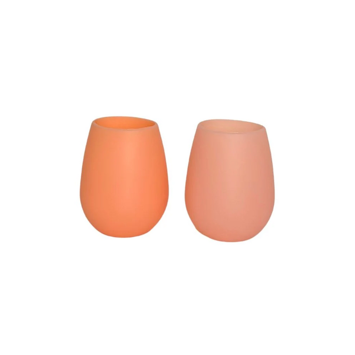 FEGG Silicone Stemless Glass Set Of Two