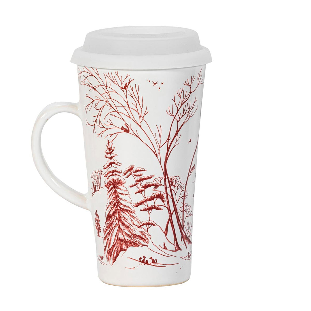 Juliska Winter Frolic Travel Mug - Ruby