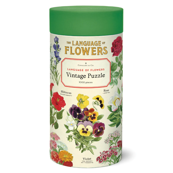 Vintage Language Of Flowers 1000 Piece Puzzle