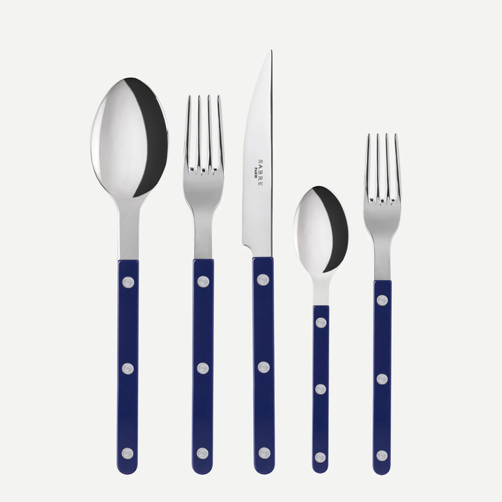 Bistrot Navy Shiny Cutlery Five Piece Set