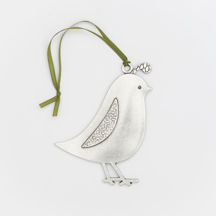 Partridge Pewter Ornament