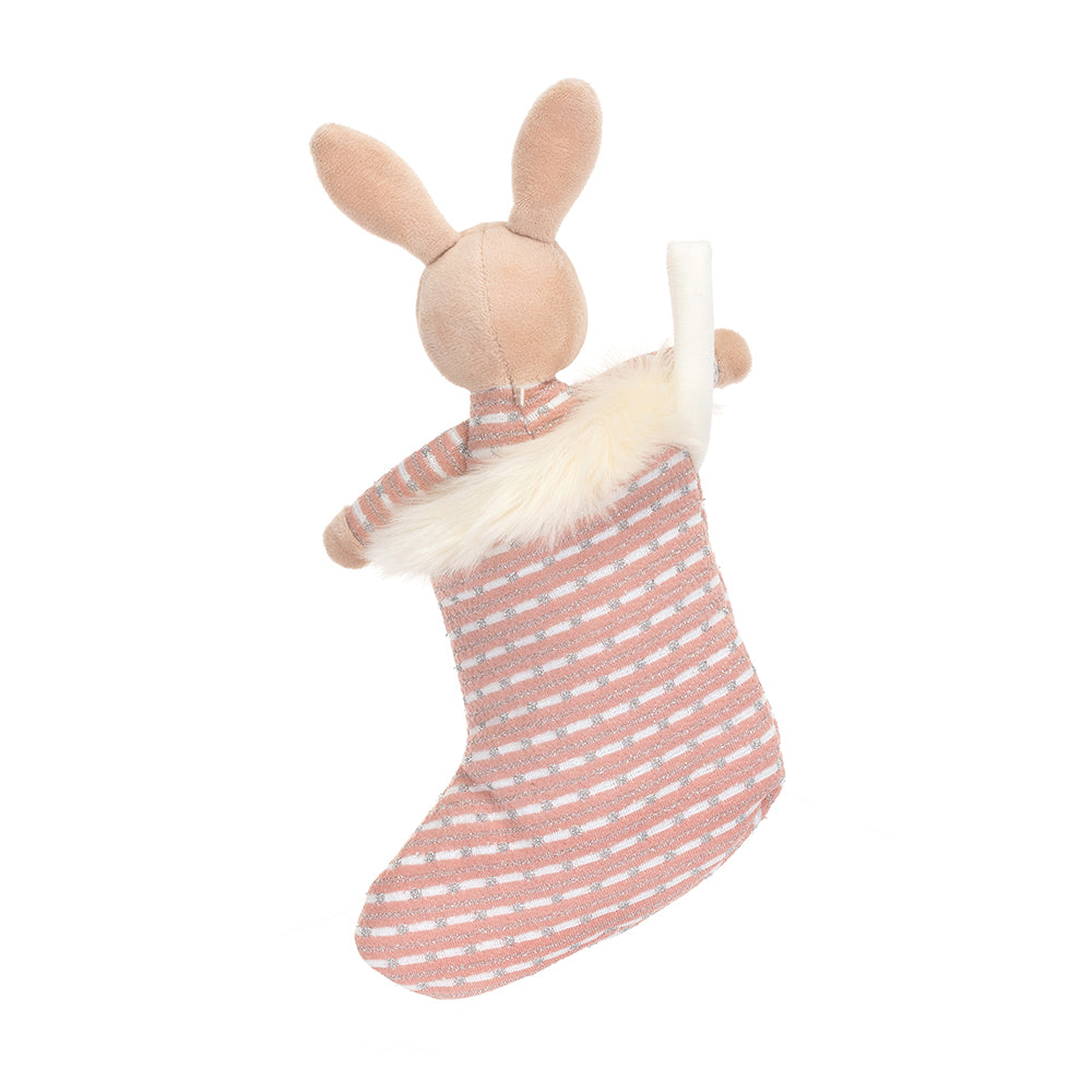 Shimmering Stocking Bunny