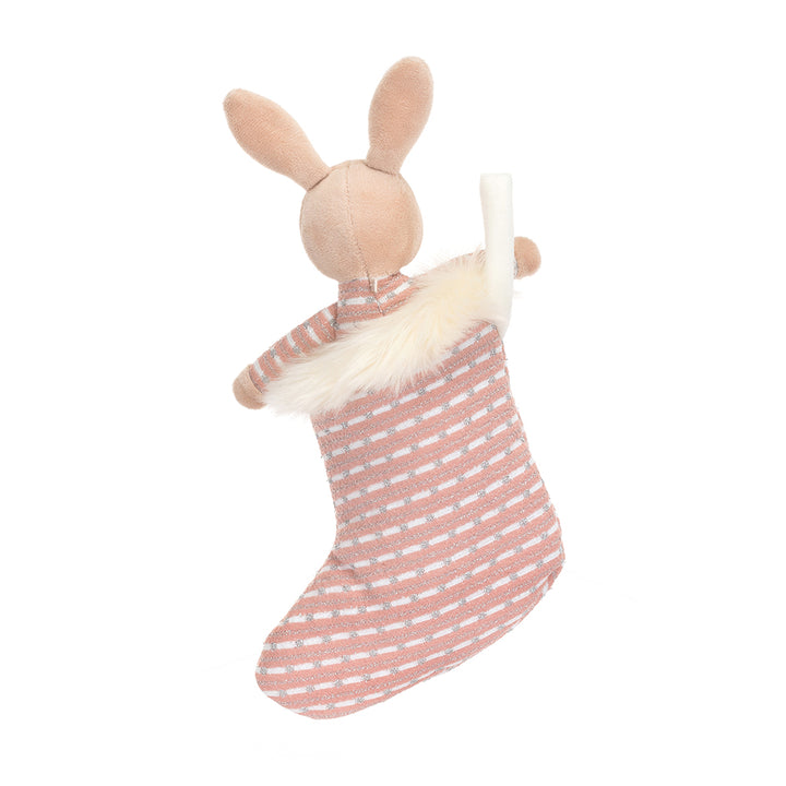 Shimmering Stocking Bunny