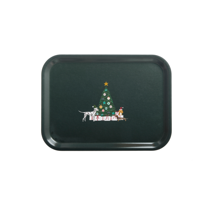 Christmas Dogs Serving Tray Small