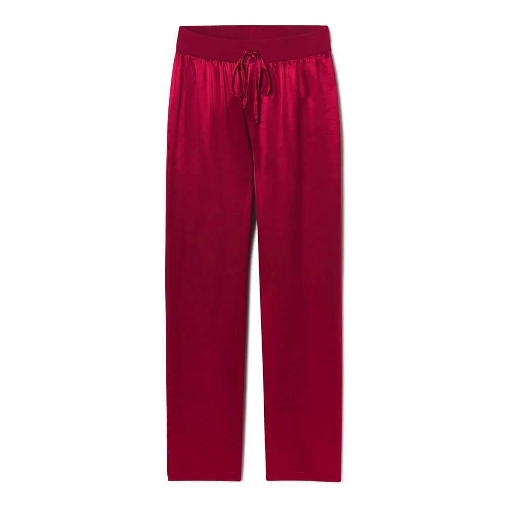 Jolie Satin Pant Red