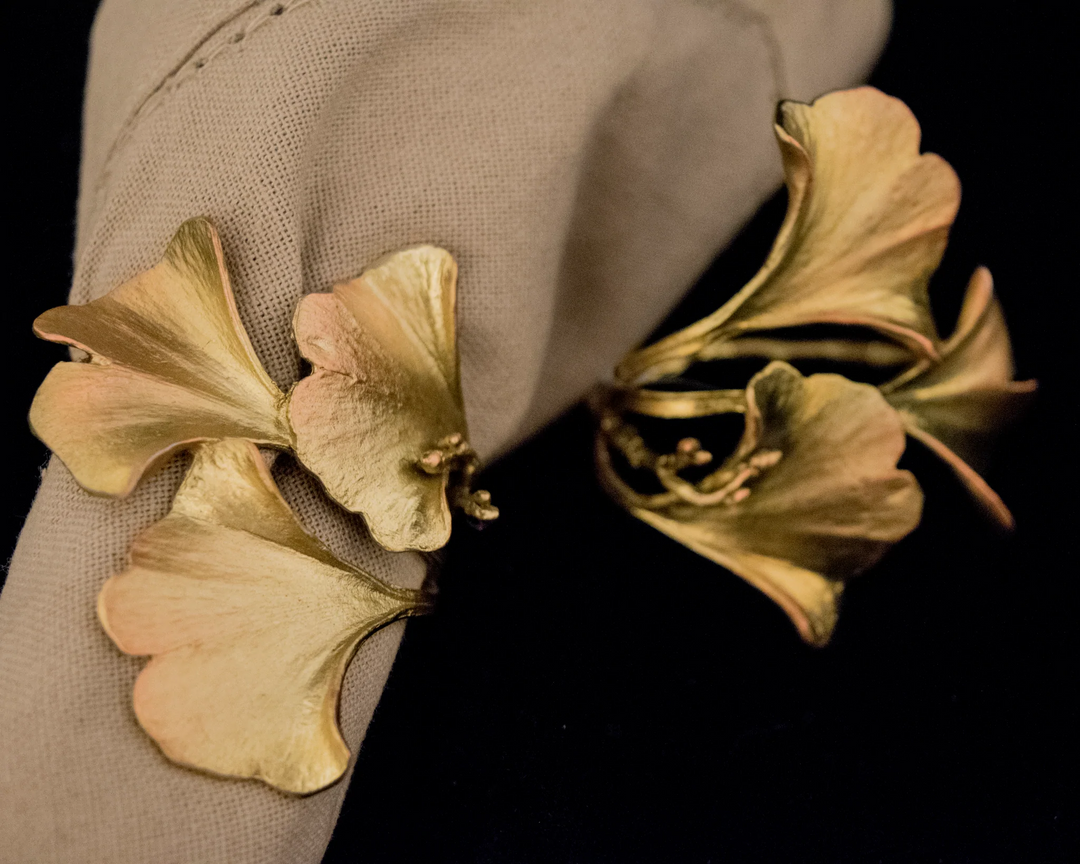 Ginkgo Napkin Rings Set of Four